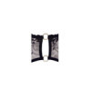Soutien-gorge dentelle, porte-jarretelles et string ouvert noir 